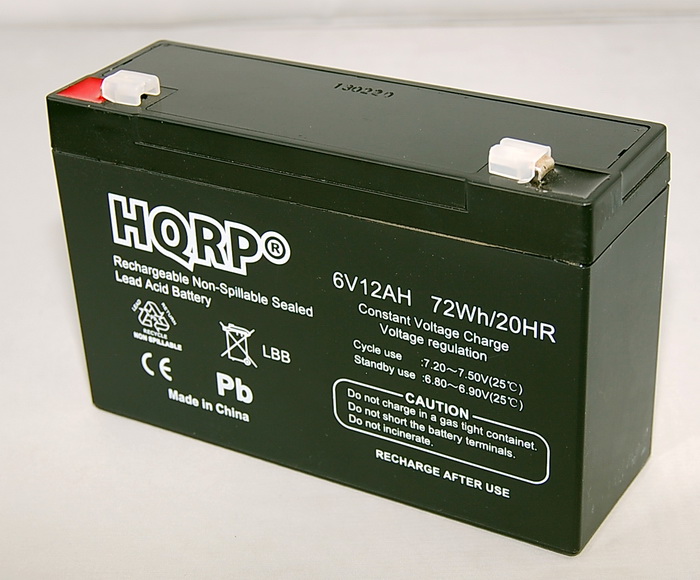 6v Rechargeable 12.0 Ah Sealed Lead Acid NonSpillable Battery eBay